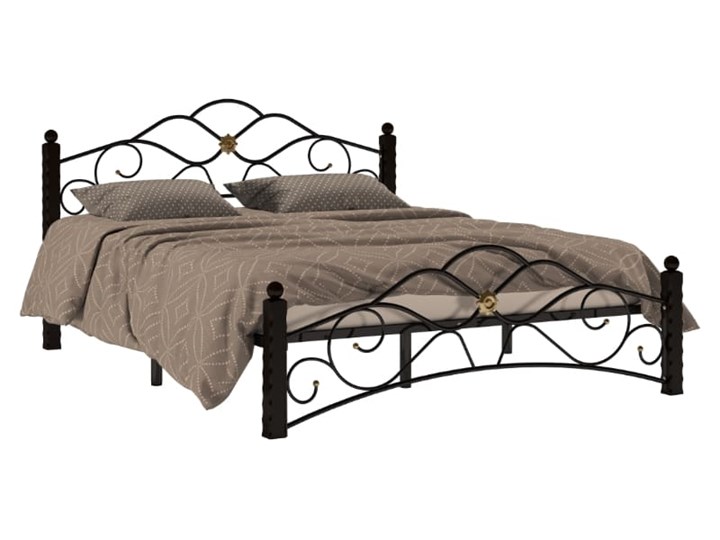 Кровать в спальню Гарда 3, 160х200, черная в Петрозаводске - изображение 1