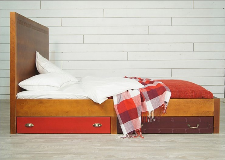 Кровать двуспальная Gouache Birch с ящиками (M10516ETG/4) в Петрозаводске - изображение 5