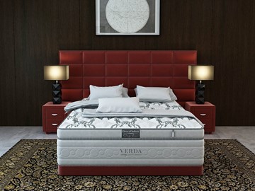 Двуспальная кровать Chocolate/Basement 180х200, Микровелюр (Manhattan Гранатовый) в Петрозаводске