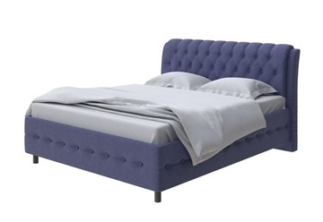 Двуспальная кровать Como (Veda) 4 180х200, Рогожка (Firmino Полуночный синий) в Петрозаводске
