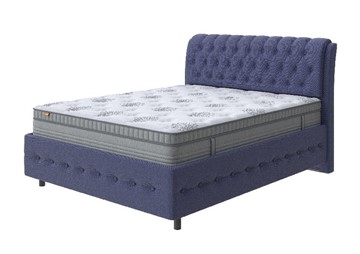 2-спальная кровать Como (Veda) 4 Grand 180х200, Рогожка (Firmino Полуночный синий) в Петрозаводске
