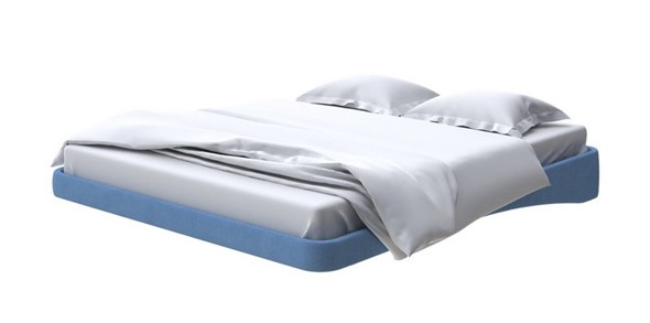 Парящая кровать 160х200, Рогожка (Тетра Голубой) в Петрозаводске - изображение