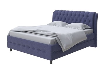 1,5-спальная кровать Como (Veda) 4 140х200, Рогожка (Firmino Полуночный синий) в Петрозаводске