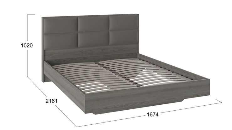 Кровать с мягким изголовьем Либерти, Хадсон/Ткань Грей СМ-297.01.001 в Петрозаводске - изображение 1
