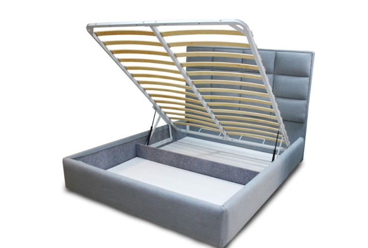 Кровать с подъемным механизмом с мягким изголовьем Беатрис 92х215 см в Петрозаводске - изображение 2