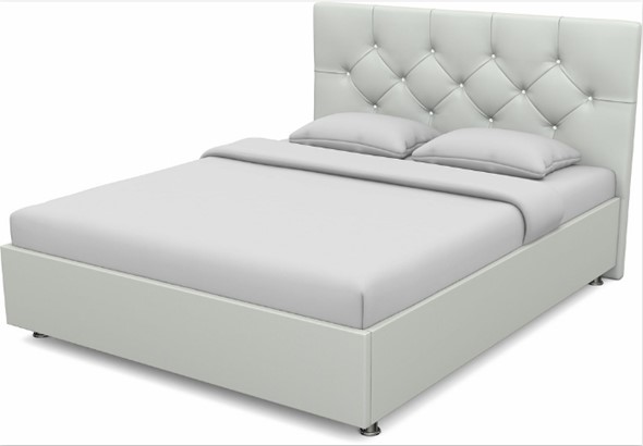 Кровать полутороспальная Моника 1400 с основанием (Nitro White) в Петрозаводске - изображение