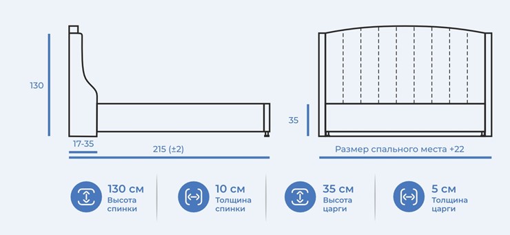 Кровать Доминика 120х200 с подъемным механизмом и дном в Петрозаводске - изображение 6