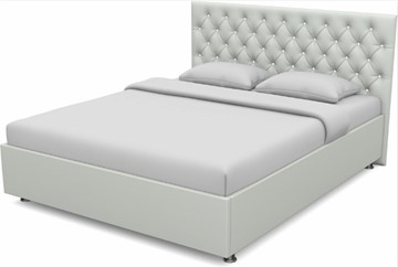 Спальная кровать Флоренция-А 1400 с основанием (Nitro White) в Петрозаводске
