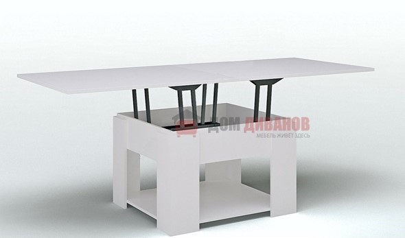 Складной стол-трансформер Модерн, белый глянец в Петрозаводске - изображение