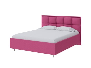 Спальная кровать Chessy 140х200, Рогожка (Savana Berry (фиолетовый)) в Петрозаводске
