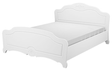 Кровать полутороспальная Лотос (Белый) 140х200 с основанием в Петрозаводске - предосмотр