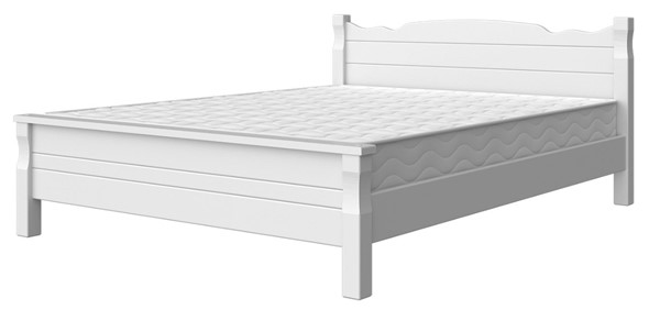 Двуспальная кровать Мюнхен-4 (Белый античный) 160х200 в Петрозаводске - изображение