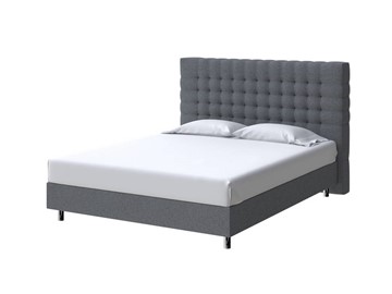 Спальная кровать Tallinn Boxspring Standart 140х200, Рогожка (Savana Grey (серый)) в Петрозаводске