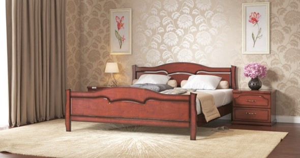 Двуспальная кровать Лидия 160*190 с основанием в Петрозаводске - изображение