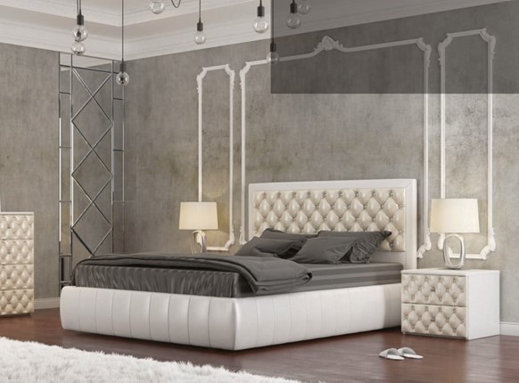 Спальная кровать Вита 160*195 с основанием в Петрозаводске - изображение