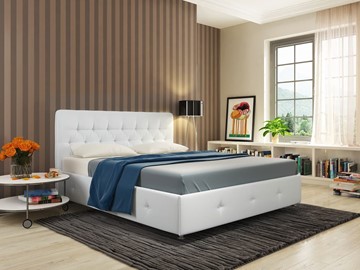 Кровать с механизмом 1.5-спальная Афина размер 140х200, Ideal 301.кож.зам в Петрозаводске