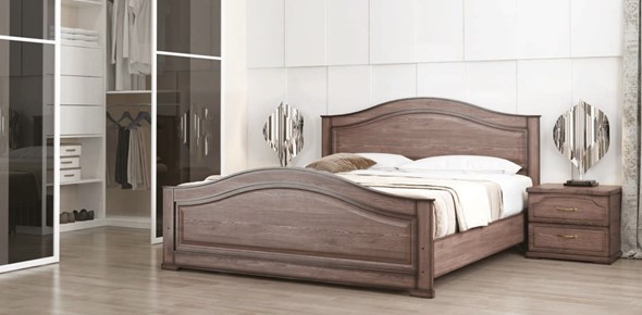 Кровать спальная Стиль 1, 160х200 с основанием в Петрозаводске - изображение