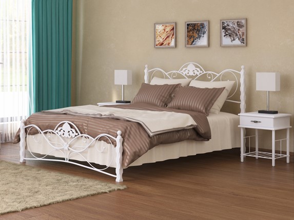 Двуспальная кровать Garda 2R 160х200, белый в Петрозаводске - изображение