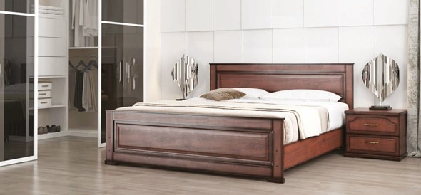 Спальная кровать Стиль 2, 160х190 с основанием в Петрозаводске - изображение