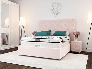 Кровать 2-спальная Style Compact/Island M 180х200, Флок (Велсофт Винтажный розовый) в Петрозаводске