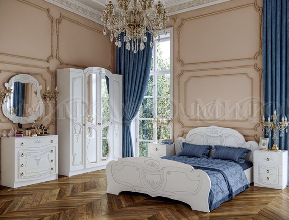 Гарнитур в спальню Мария, Белый глянец в Петрозаводске - изображение