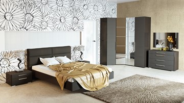 Модульная спальня Наоми №1, цвет Фон серый, Джут в Петрозаводске - предосмотр