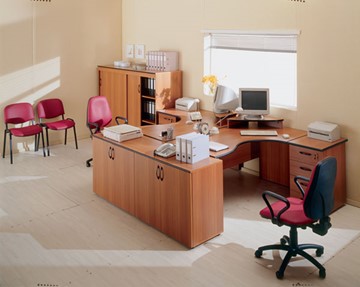 Офисный комплект мебели ДИН-Р (французский орех) в Петрозаводске - предосмотр 5