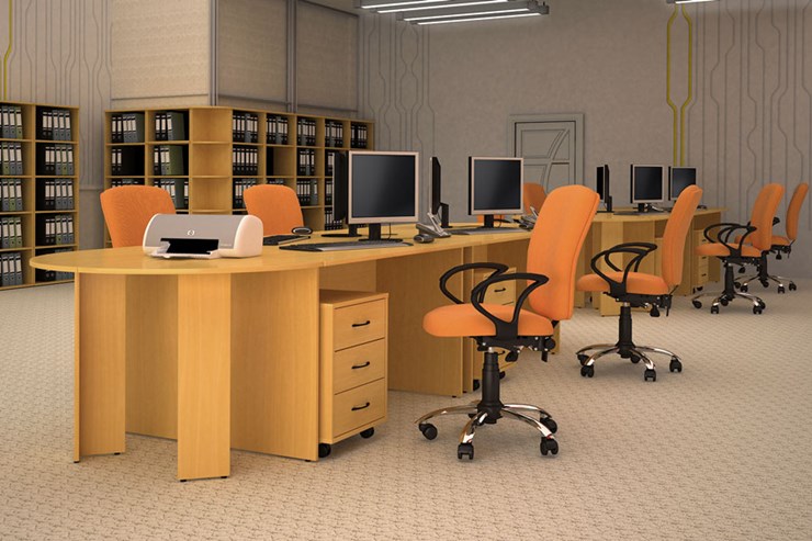 Офисный набор мебели Классик рабочее место для опенспэйса (фрифло) в Петрозаводске - изображение