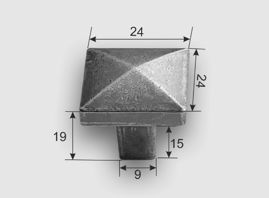 Ручка кнопка 0001 (0) Античное серебро в Петрозаводске - изображение 1