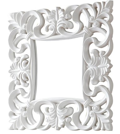 Зеркало настенное PU021 белое в Петрозаводске - изображение