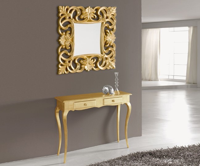 Настенное зеркало PU021 золото в Петрозаводске - изображение 2