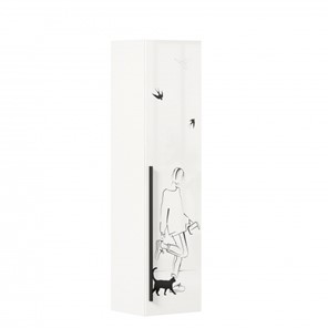Одностворчатый шкаф Джоли Тип 1 ЛД 535.010, Серый шелк в Петрозаводске