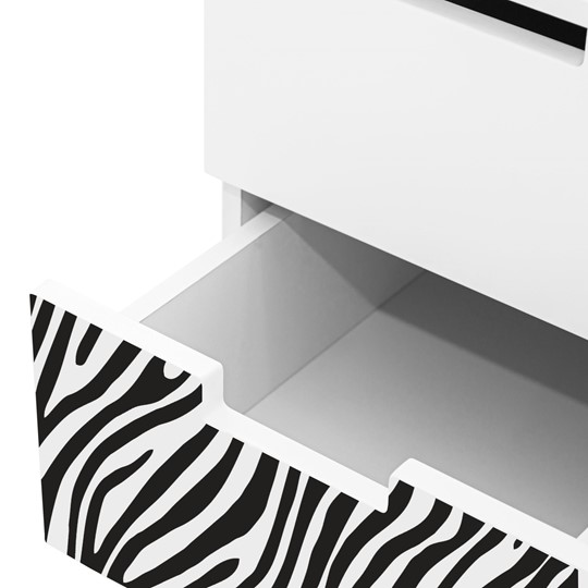Тумба с ящиками Svogen графит-белый/зебра черная в Петрозаводске - изображение 9