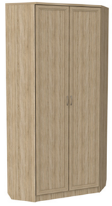 Распашной шкаф 401 угловой со штангой, цвет Дуб Сонома в Петрозаводске - предосмотр