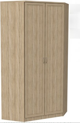 Распашной шкаф 403 несимметричный, цвет Дуб Сонома в Петрозаводске - изображение