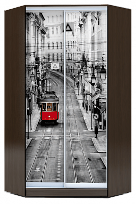Угловой шкаф 2200х1103, ХИТ У-22-4-77-01, Лондон трамвай, венге аруба в Петрозаводске - изображение