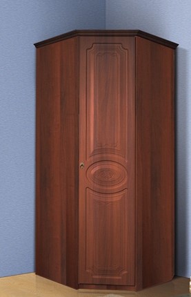 Распашной угловой шкаф Ивушка-5, цвет Итальянский орех в Петрозаводске - изображение