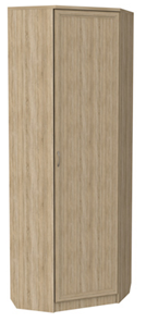 Распашной шкаф 402 угловой со штангой, цвет Дуб Сонома в Петрозаводске - предосмотр