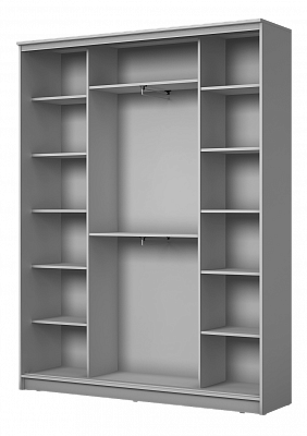 Шкаф 3-х створчатый Хит-22-4-18/2-777-22, 2200х1770х420, Бетон Дуб Млечный в Петрозаводске - изображение 1