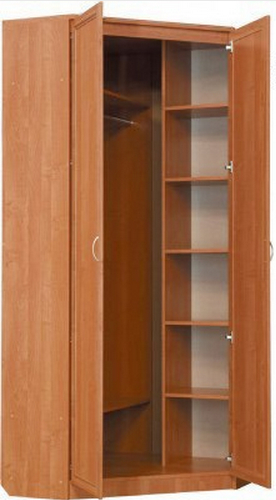 Распашной шкаф 401 угловой со штангой, цвет Дуб Сонома в Петрозаводске - изображение 1