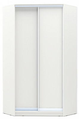 Угловой шкаф-купе 2200х1103х1103, ХИТ У-22-4-11, белая шагрень в Петрозаводске - изображение