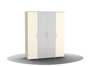 Шкаф для одежды Silvia, ШО-04 (2г/2зр), цвет фасада слоновая кость в Петрозаводске - предосмотр