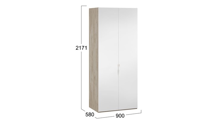 Шкаф для одежды Эмбер СМ-348.07.004 (Баттл Рок/Серый глянец) в Петрозаводске - изображение 1