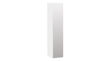Шкаф для белья с 1 зеркальной дверью Порто (580) СМ-393.07.002 (Белый жемчуг/Белый жемчуг) в Петрозаводске