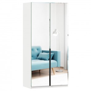 Шкаф 2х-дверный Норд ЛД 677.070.000.009 с двумя зеркалами, Белый в Петрозаводске