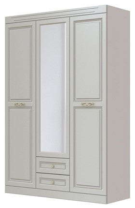 Шкаф трехдверный в спальню Олимп ШР-3 (Фисташковый) 1 зеркало в Петрозаводске - изображение