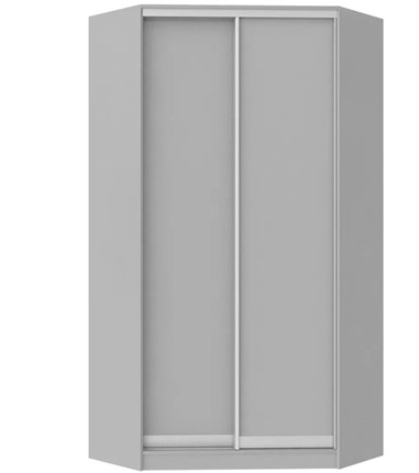 Угловой шкаф-купе 2400х1103, ХИТ У-24-4-11, Серая структура в Петрозаводске - изображение