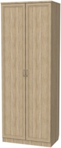 Двухдверный шкаф 101 со штангой,цвет Дуб Сонома в Петрозаводске - предосмотр