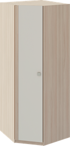 Распашной угловой шкаф Глэдис М21 (Шимо светлый/Белый текстурный) в Петрозаводске - предосмотр