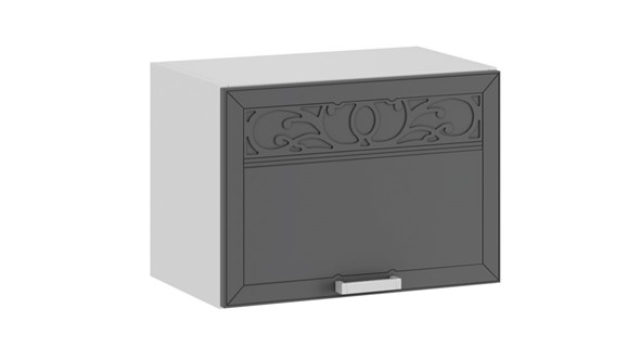Навесной кухонный шкаф Долорес 1В5Г (Белый/Титан) в Петрозаводске - изображение